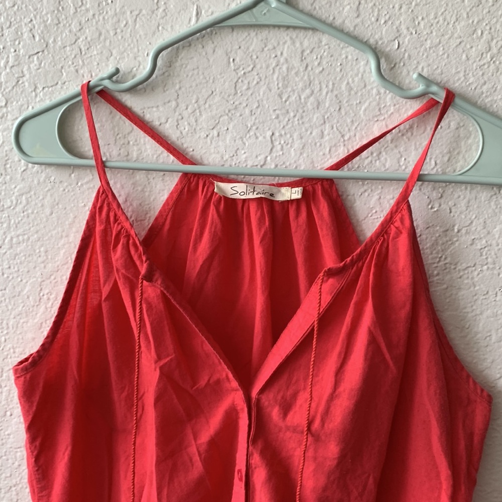 Solitaire Cotton Button Down Blouse - image 3